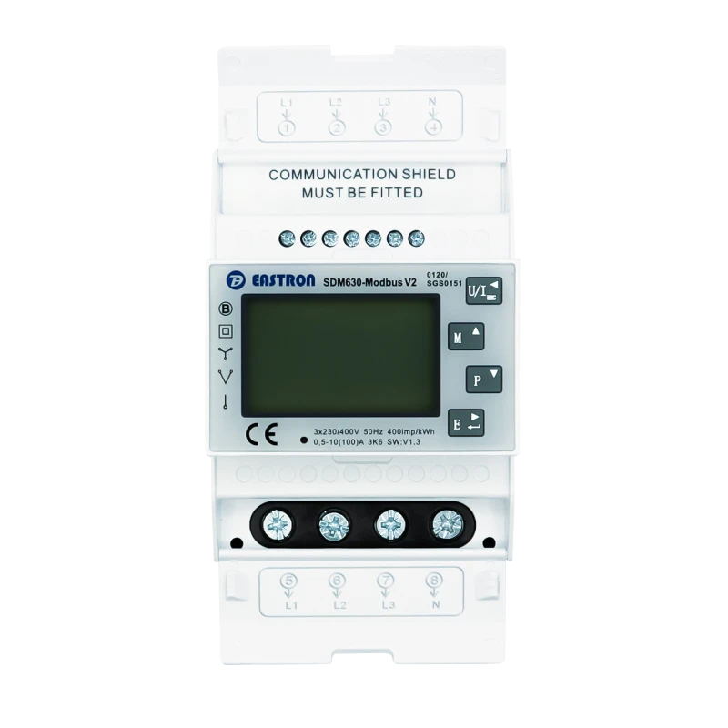Compteur d'électricité triphasé direct MID