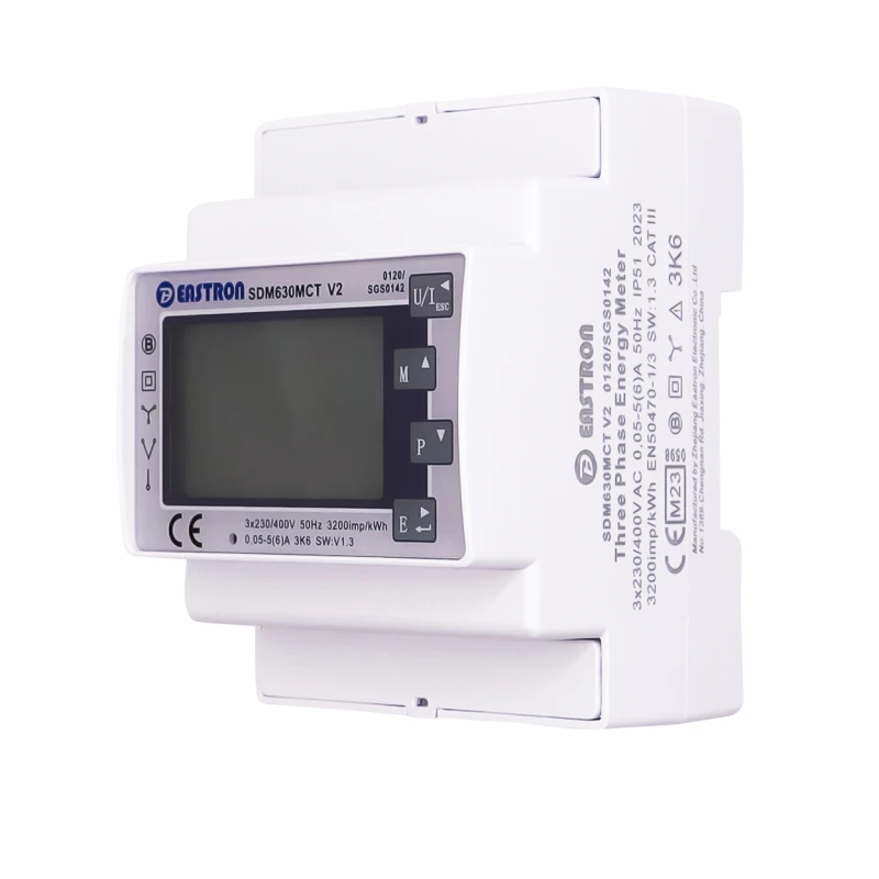 Compteur d’électricité triphasé indirect MID
